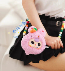 Baby three took me out of the zippered plush bag bag blind box pendant